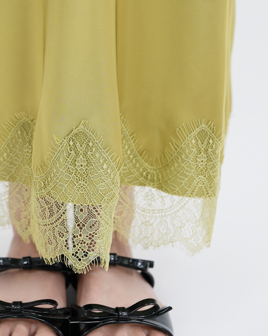 Olive Green Cocktail Party Skirt
