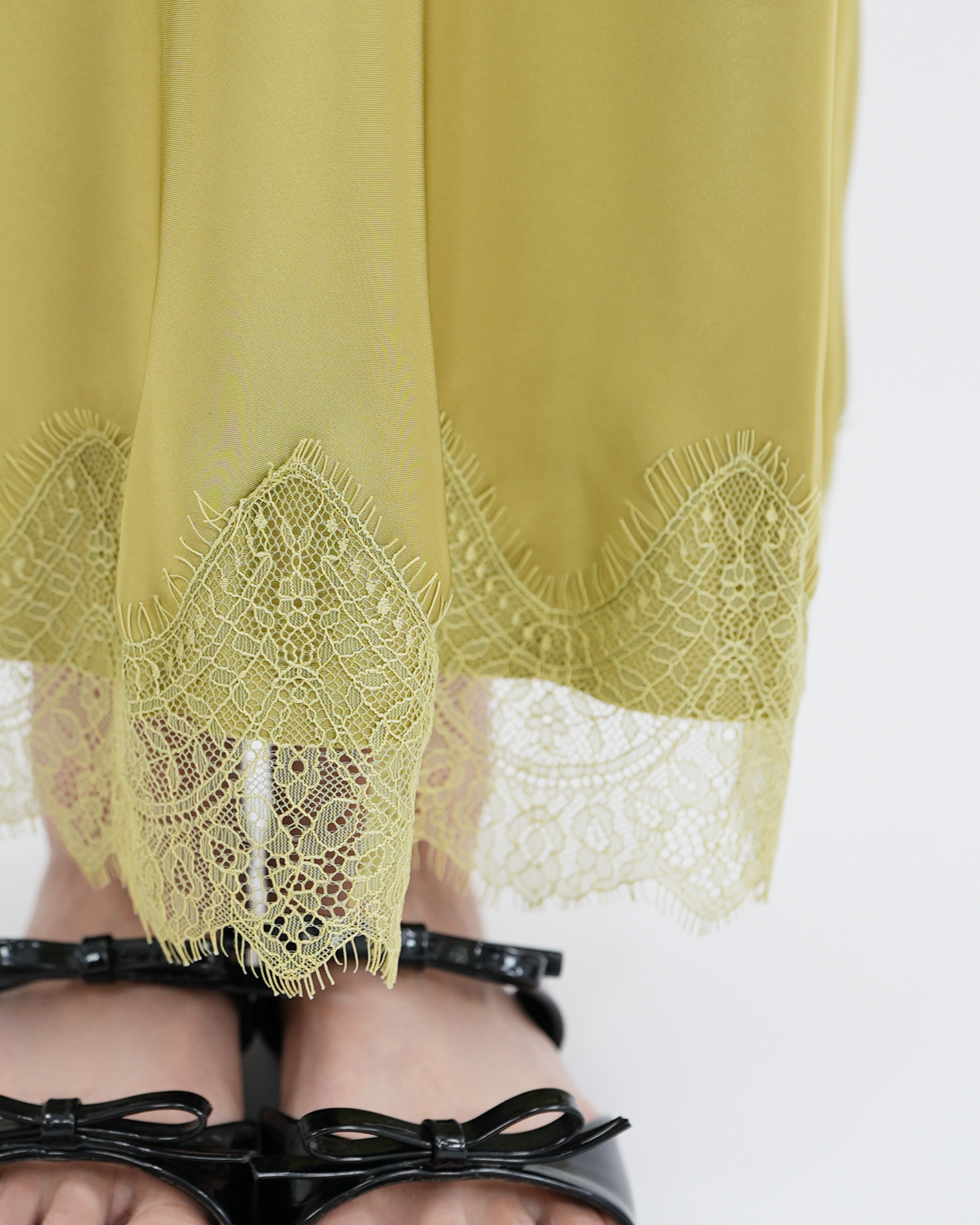 Olive Green Cocktail Party Skirt