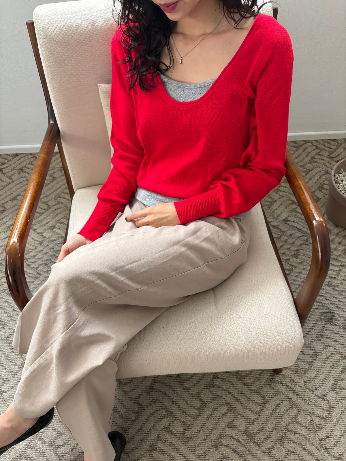 DEEEP CREW KNIT (Red)