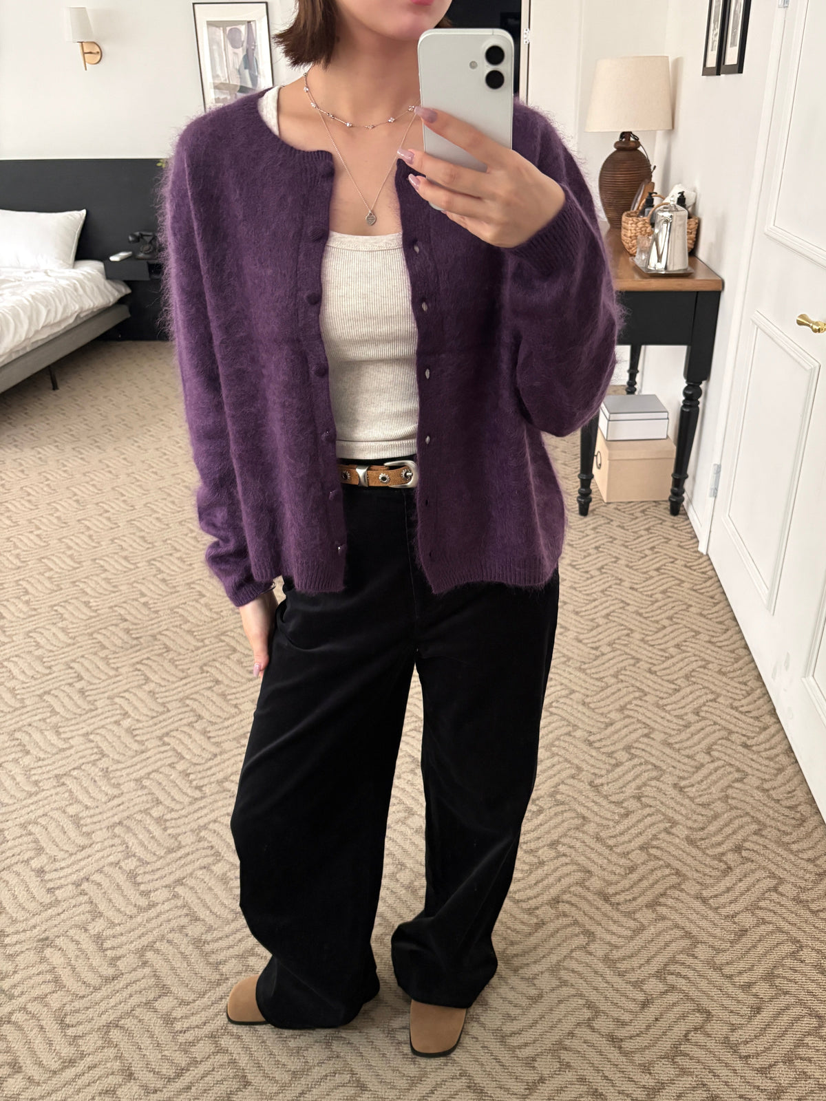GRANNY’S CARDIGAN (Fig Purple)