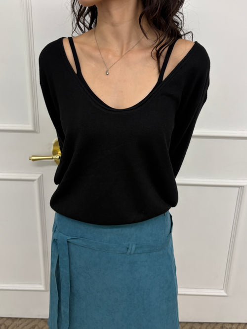 DEEEP CREW KNIT (Black)