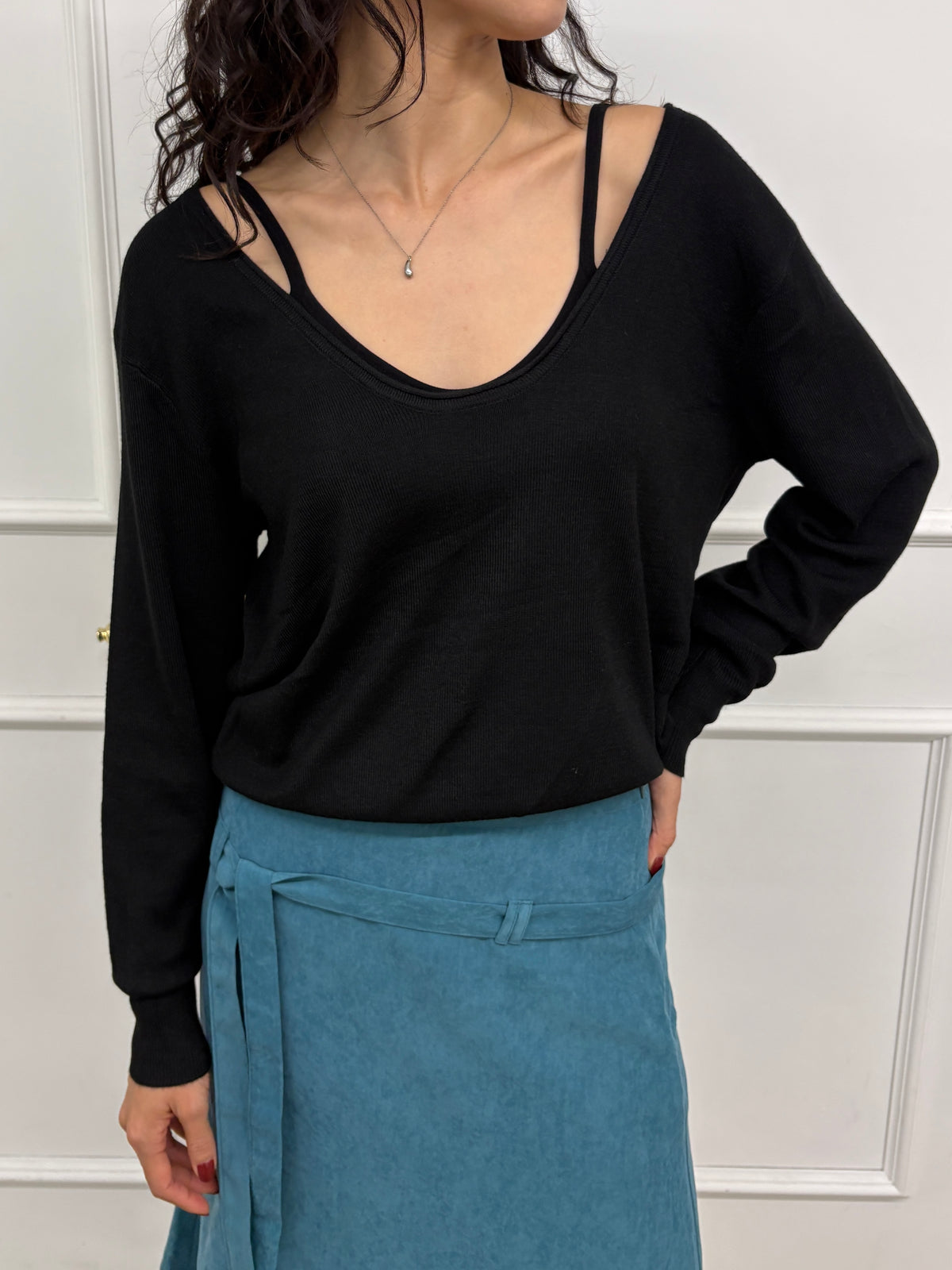 DEEEP CREW KNIT (Black)