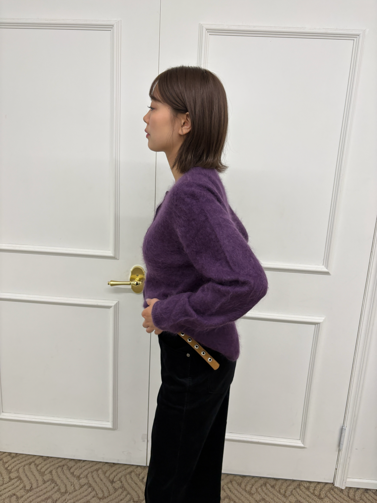 GRANNY’S CARDIGAN (Fig Purple)