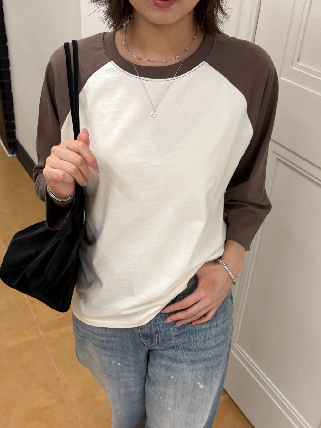 NOTHING TO WEAR TEE (Raglan Brown)