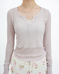 Sheer pink top