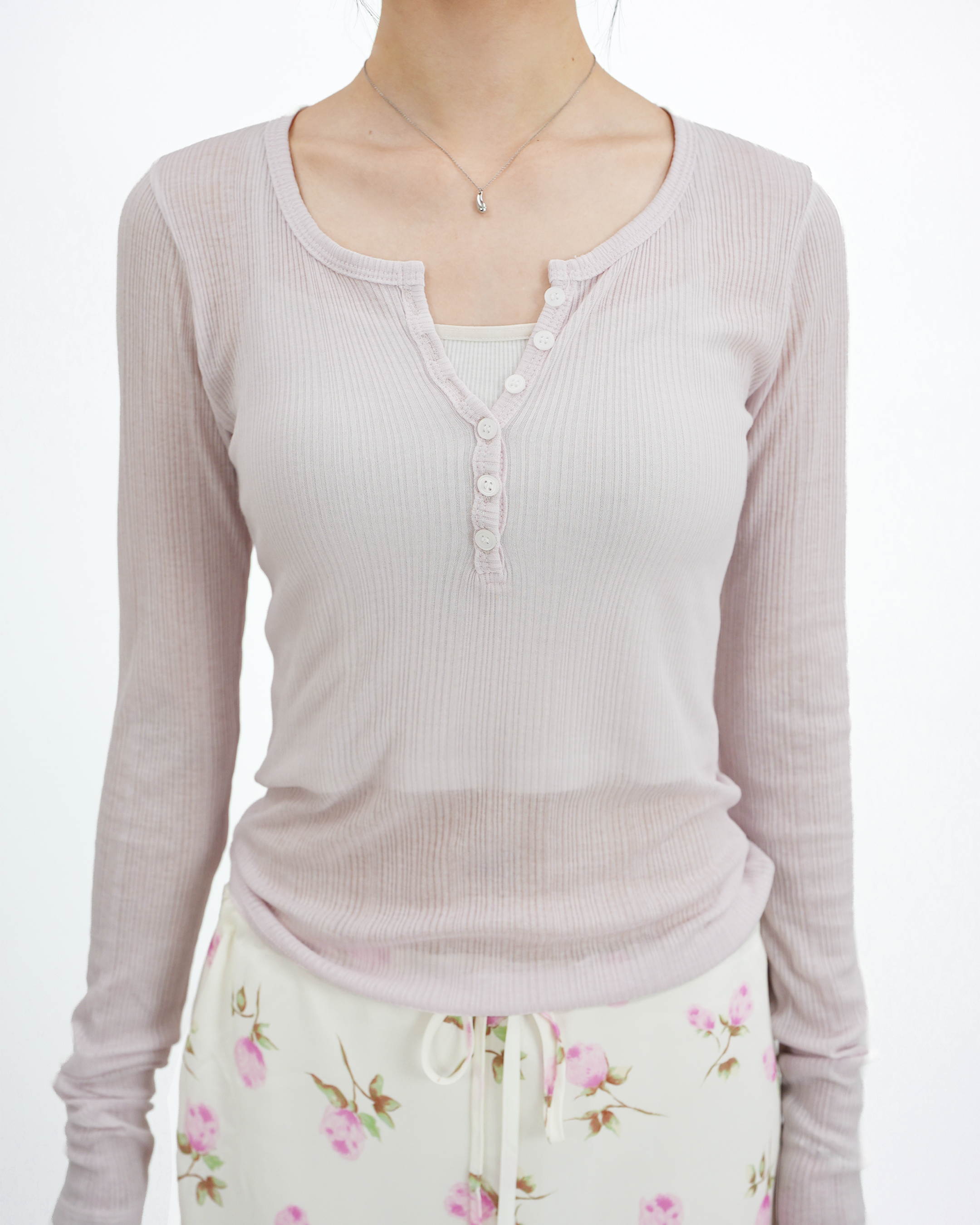 Sheer pink top